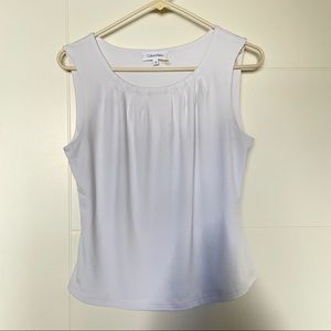 Calvin Klein pleated-neck tank